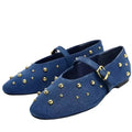 Denim flat shoes